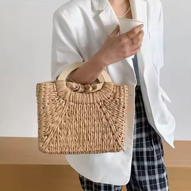 Beach Weave Handle Bag