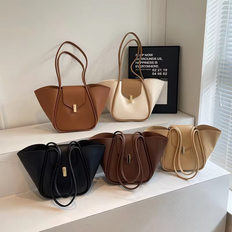 Adele Solid Medium Handbags