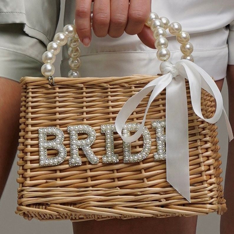 She said "YES" Rattan Bags