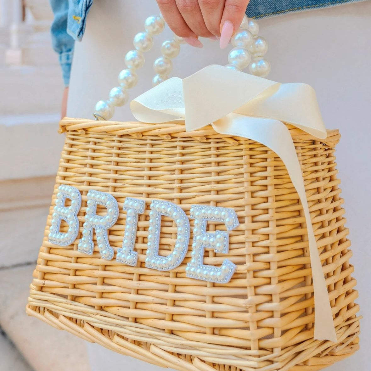 She said "YES" Rattan Bags