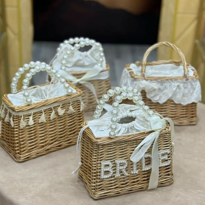 She said "YES" Rattan Bags