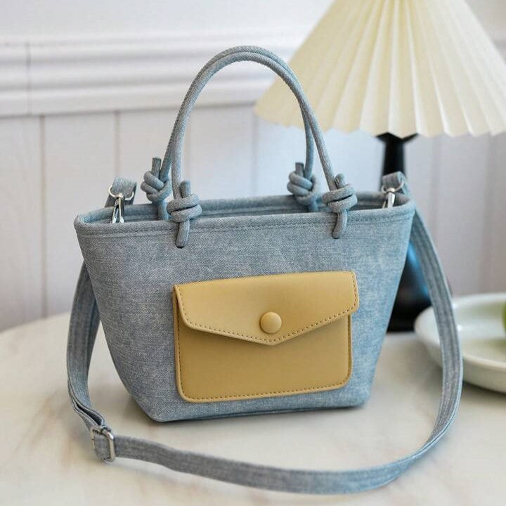 Knotty Denim Mini Handbags