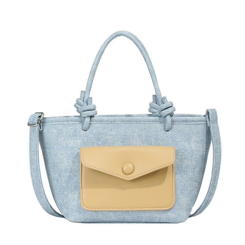 Knotty Denim Mini Handbags