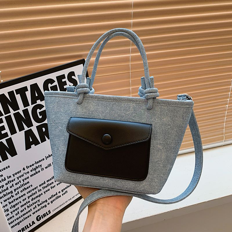 Knotty Denim Mini Handbags