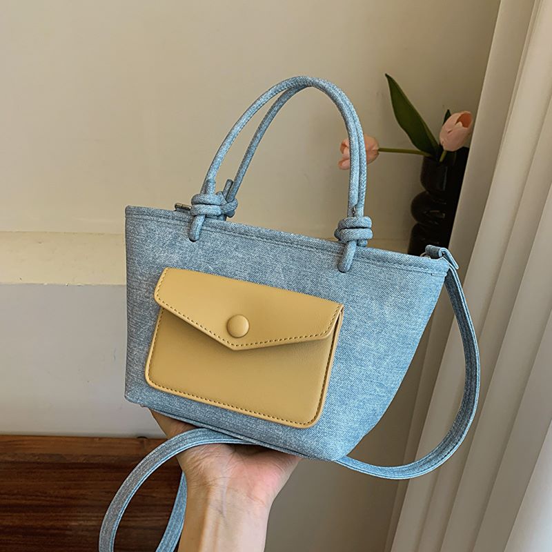 Knotty Denim Mini Handbags