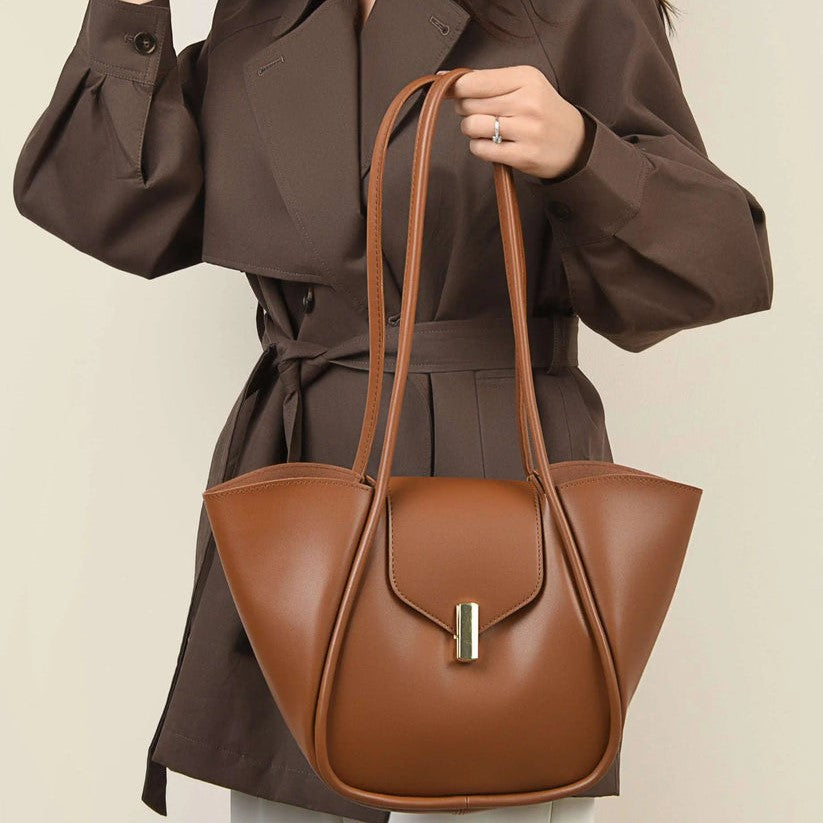 Adele Solid Medium Handbags